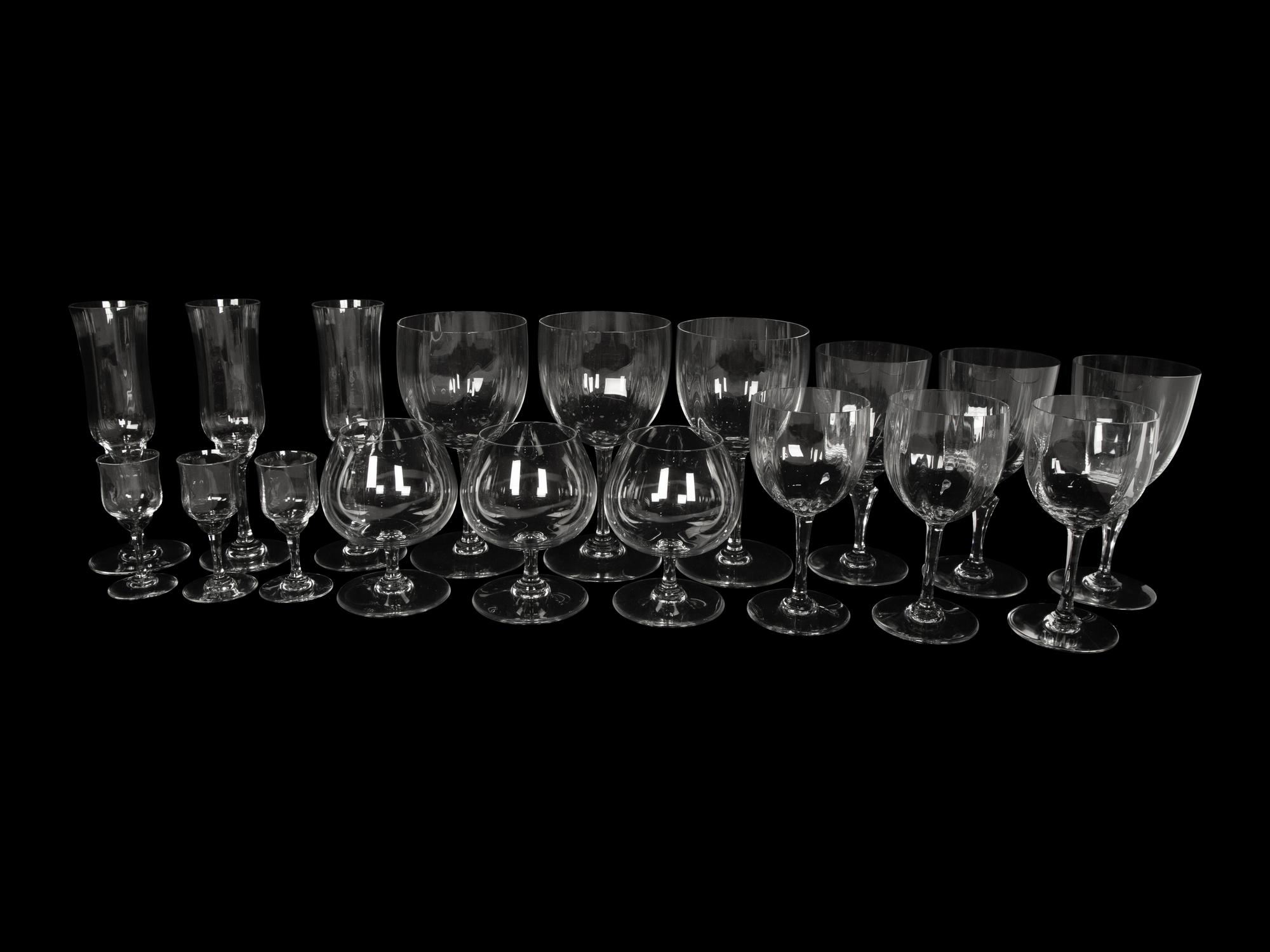 A Baccarat Stemware Service