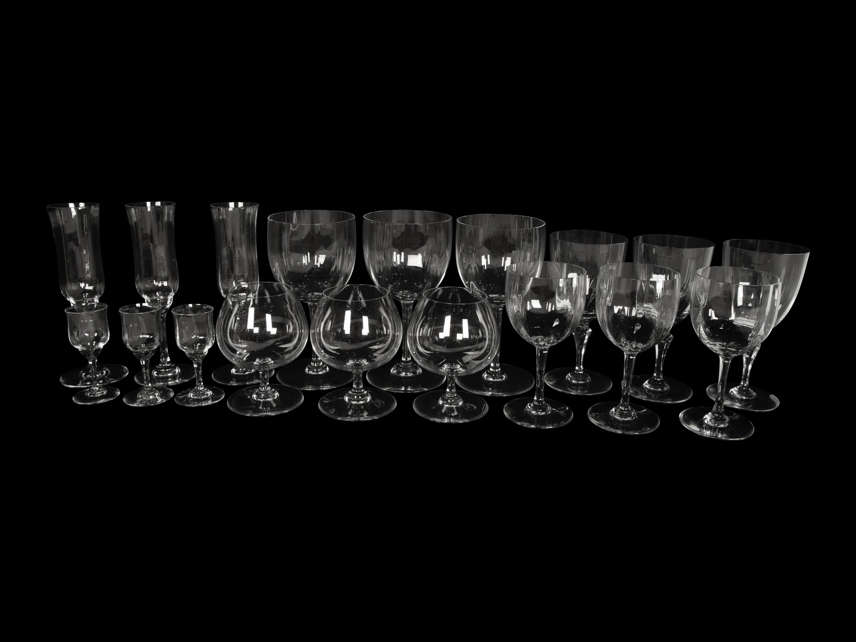 A Baccarat Stemware Service