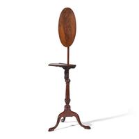 A Queen Anne Carved Mahogany Fire Screen