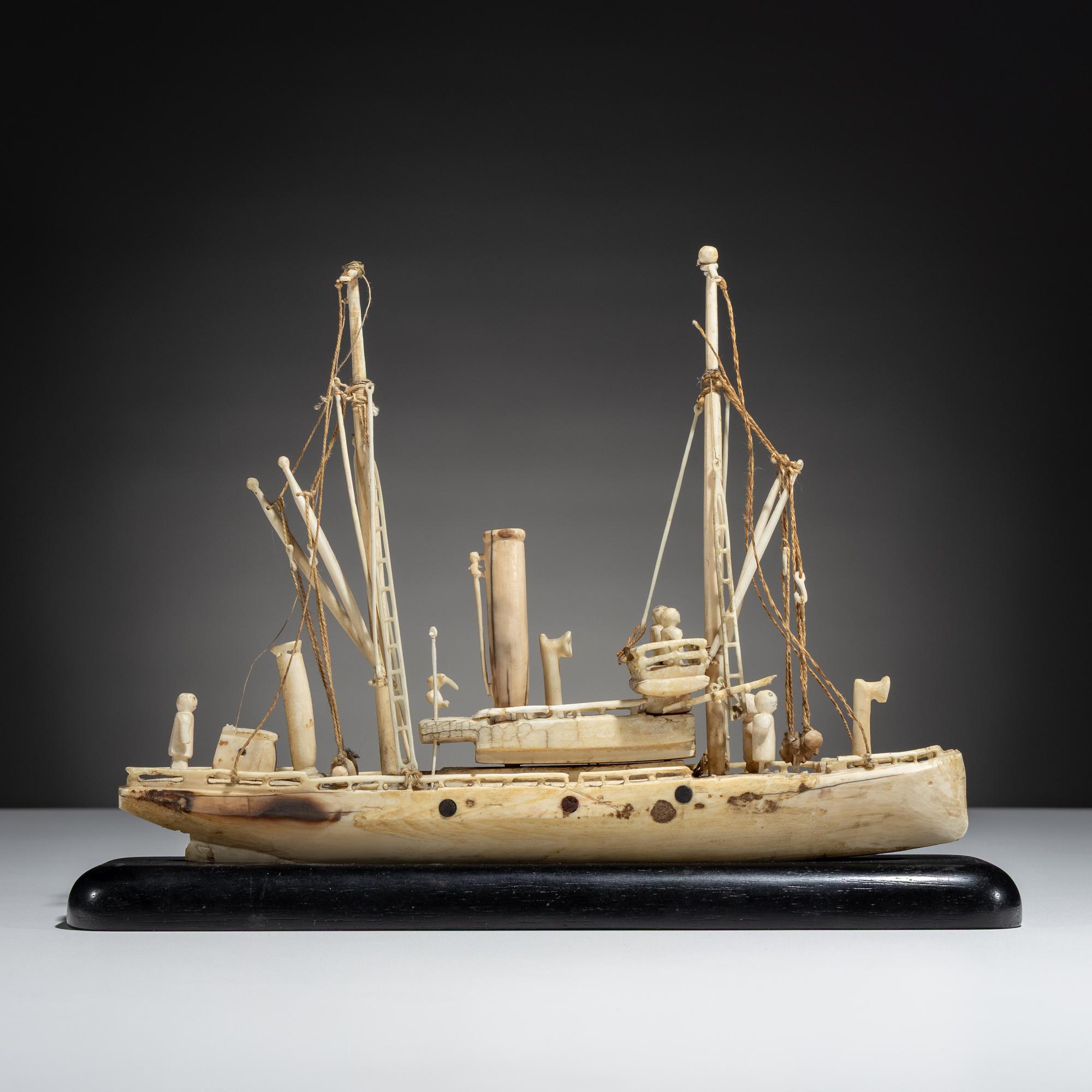 Inupiat Whaling Steam Ship Model