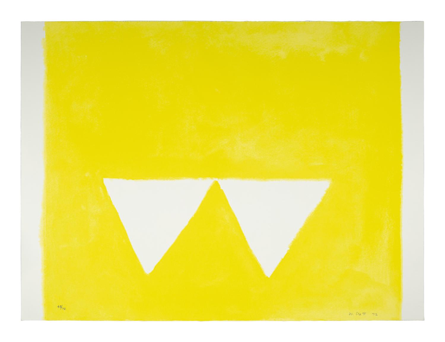 Second Triangles and Yellow Square Plus Quarter Blue (two prints from A Poem for Alexander ), 1972