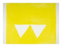 Second Triangles and Yellow Square Plus Quarter Blue (two prints from A Poem for Alexander ), 1972