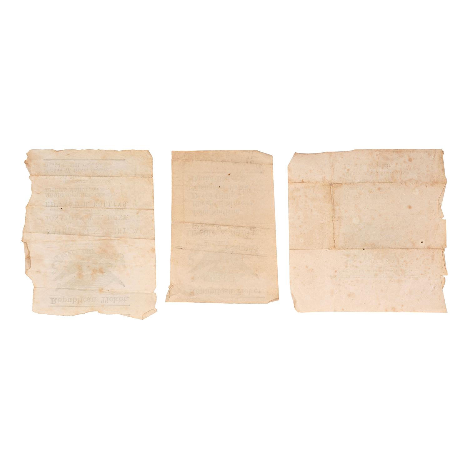 [CIVIL WAR]. A group of Civil War letters and ephemera representing multiple soldiers, a war-date governor, and including Andersonville POW letter from Private Samuel W. Armington (1837-1913), Co. D, Massachusetts 15th Infantry.