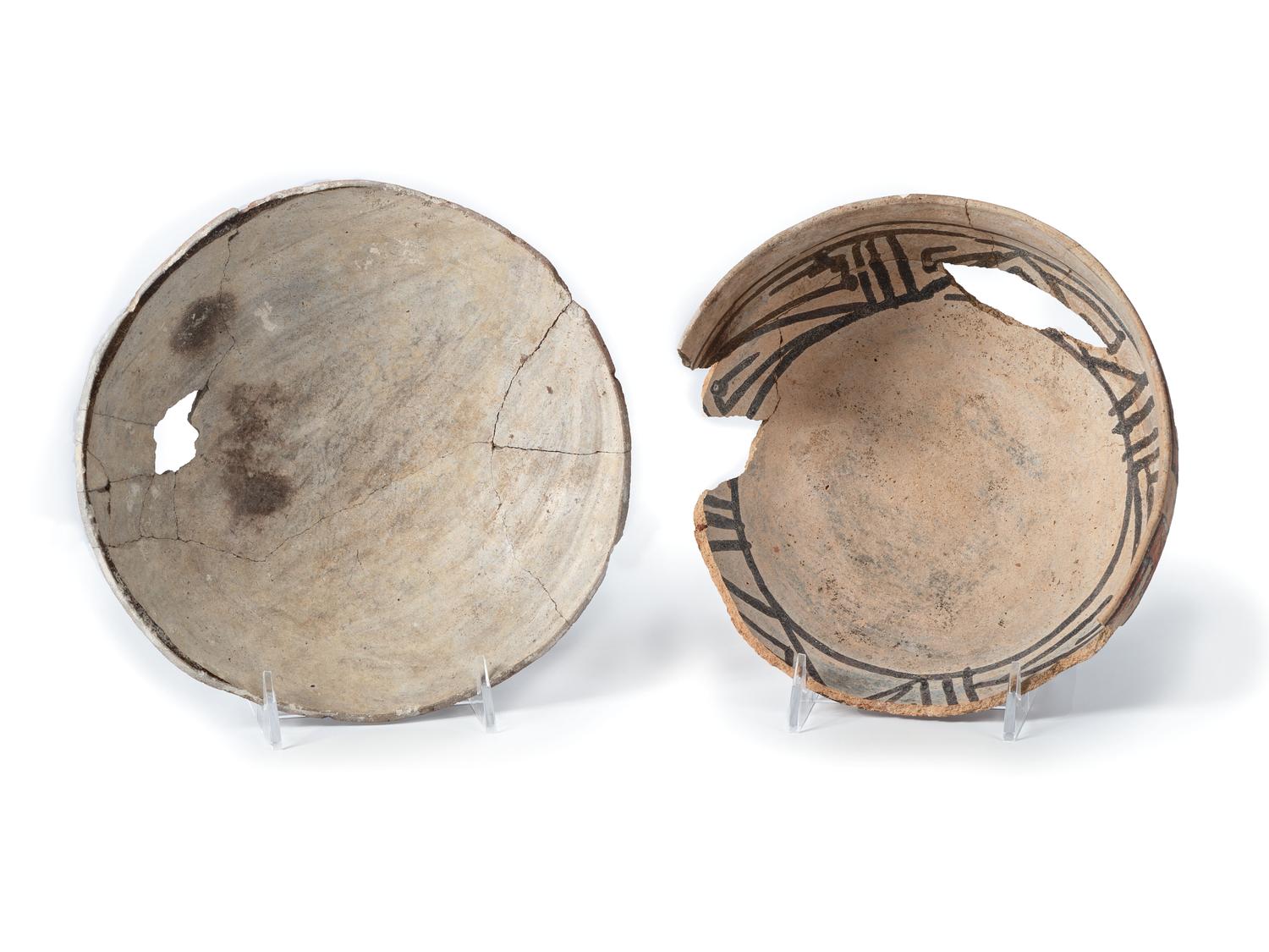 Pair of San Lazaro Pueblo Pottery Bowls, From the Collection of Forrest Fenn