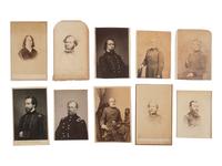 [CIVIL WAR - WESTERN THEATER]. A group of 20 CDVs of Union generals and officers, incl. Sherman, Halleck, Sturgis, & Lyon.