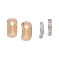 COLLECTION OF GOLD EARRINGS