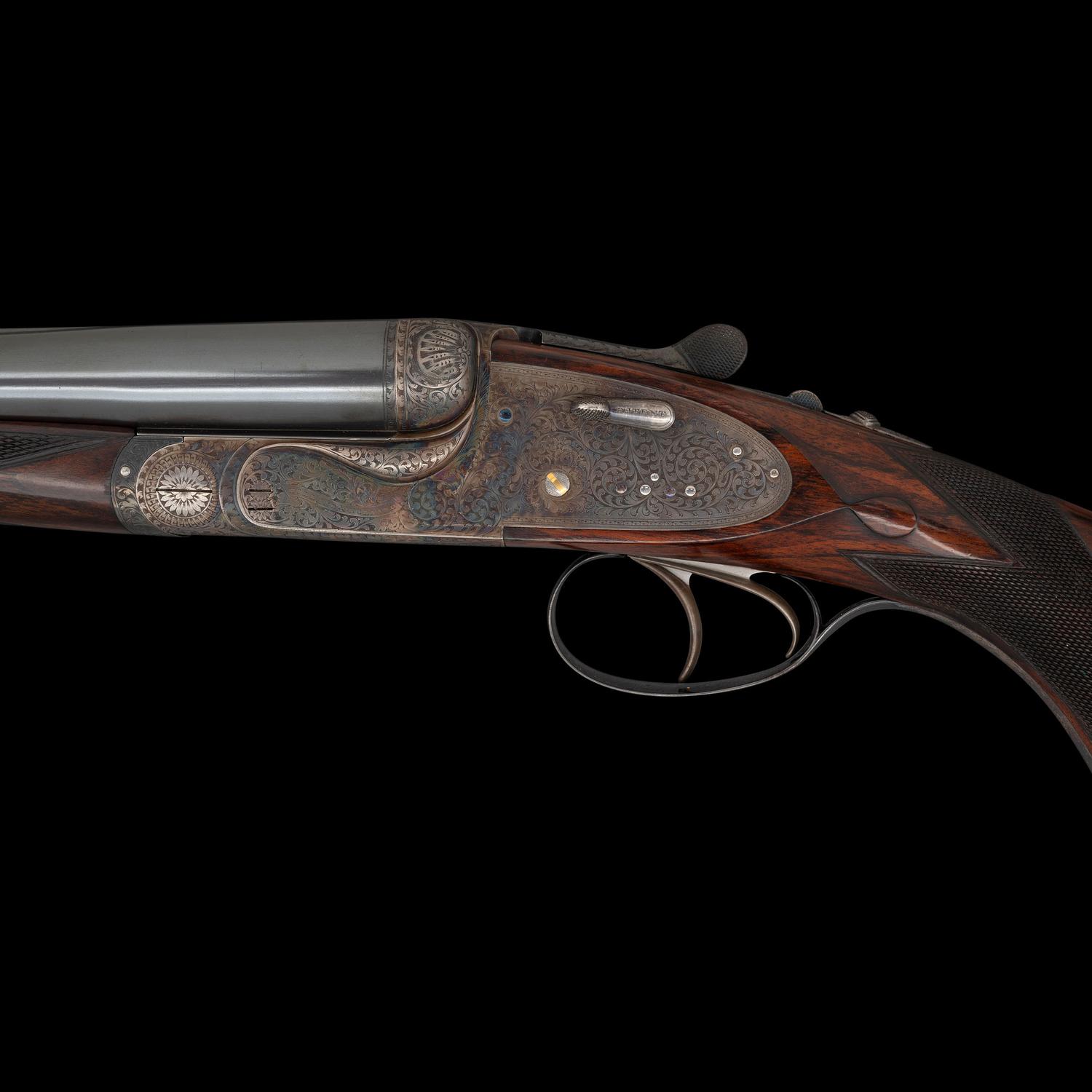 **Holland & Holland Royal Hammerless Full Side Lock Ejector Double Rifle in .240 Flanged with Case and Accessories