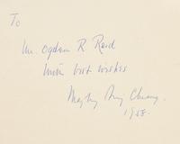 [Art] Mei-ling, Soong (Madame Chiang Kai-Shek). Paintings by Madame Chiang Kai-Shek