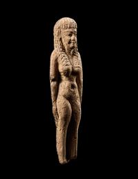 An Egyptian Terracotta Female Figure