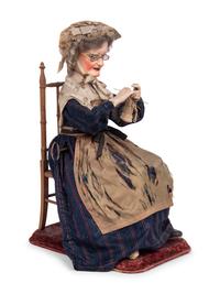 A Musical Automaton of a Knitting Old Lady