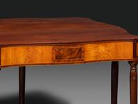 A Federal Birch Veneered and Inlaid Mahogany Game Table