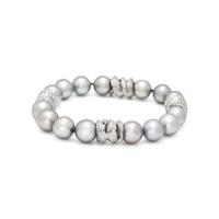 BOODLES, GREY CULTURED PEARL AND DIAMOND BRACELET