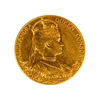 [EXONUMIA] [GREAT BRITAIN] A 1902 Edward VII Coronation Commemorative Gold Medallion (17.1 g, 31mm)