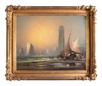 Dutch School 19th Century Morning Fog oil on canvas
