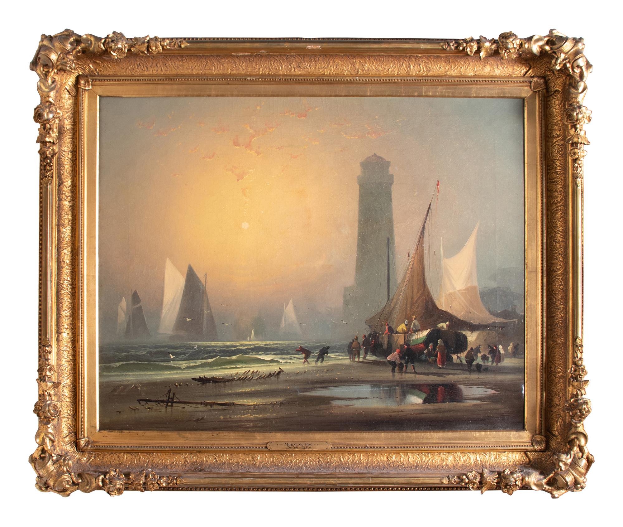 Dutch School 19th Century Morning Fog oil on canvas