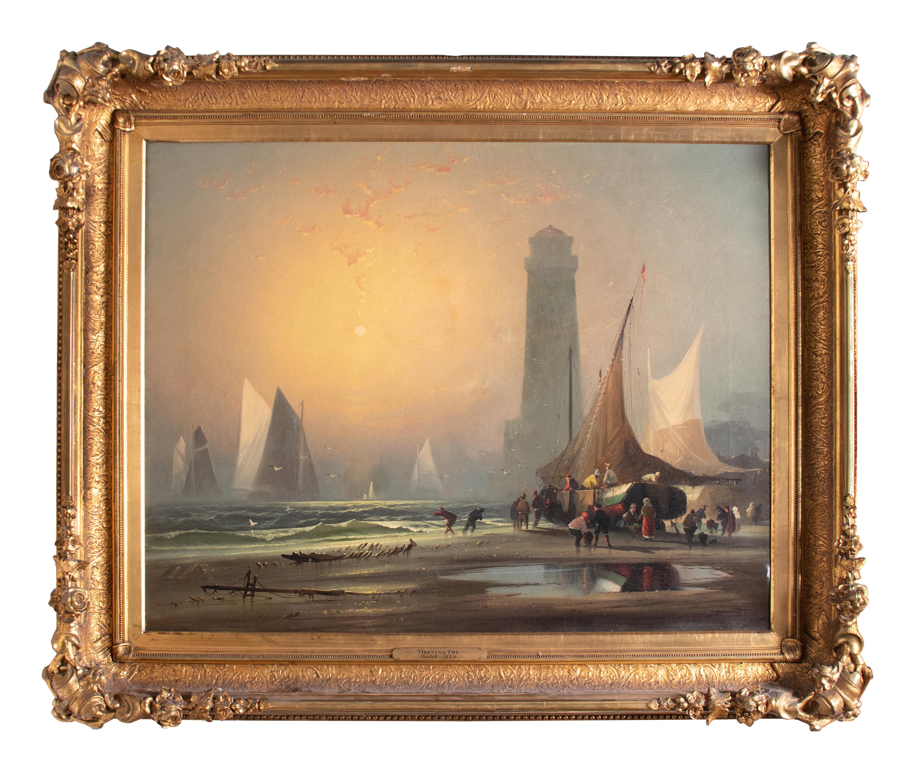 Dutch School 19th Century Morning Fog oil on canvas