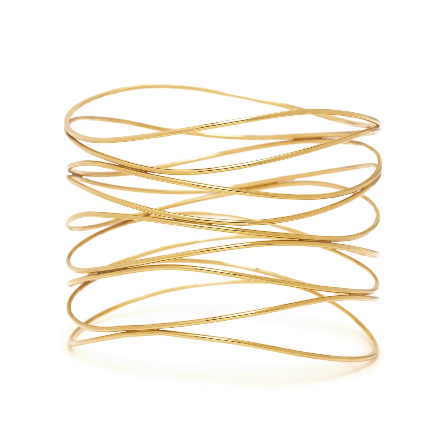 TIFFANY & CO., ELSA PERETTI, YELLOW GOLD WAVE BRACELET