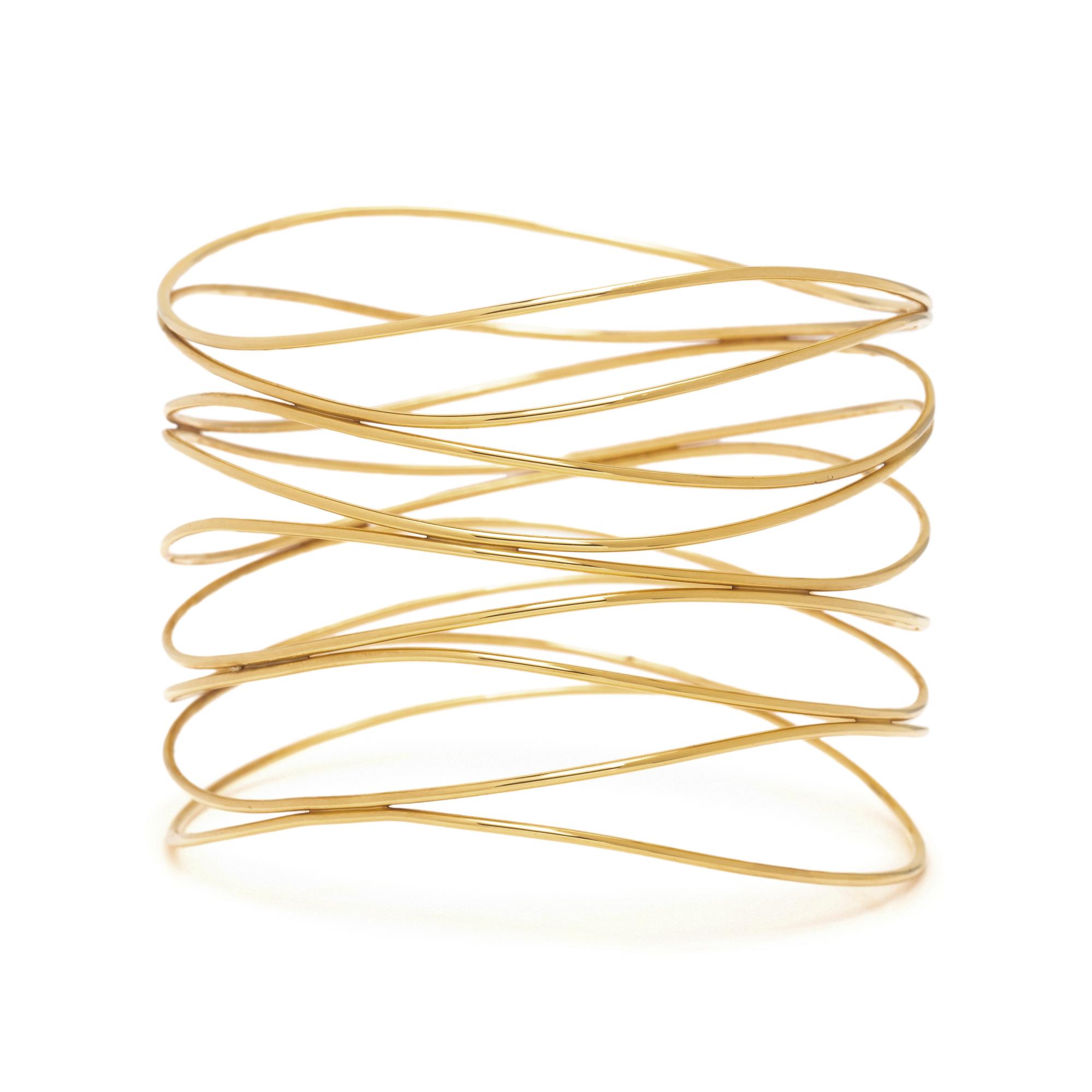 TIFFANY & CO., ELSA PERETTI, YELLOW GOLD WAVE BRACELET