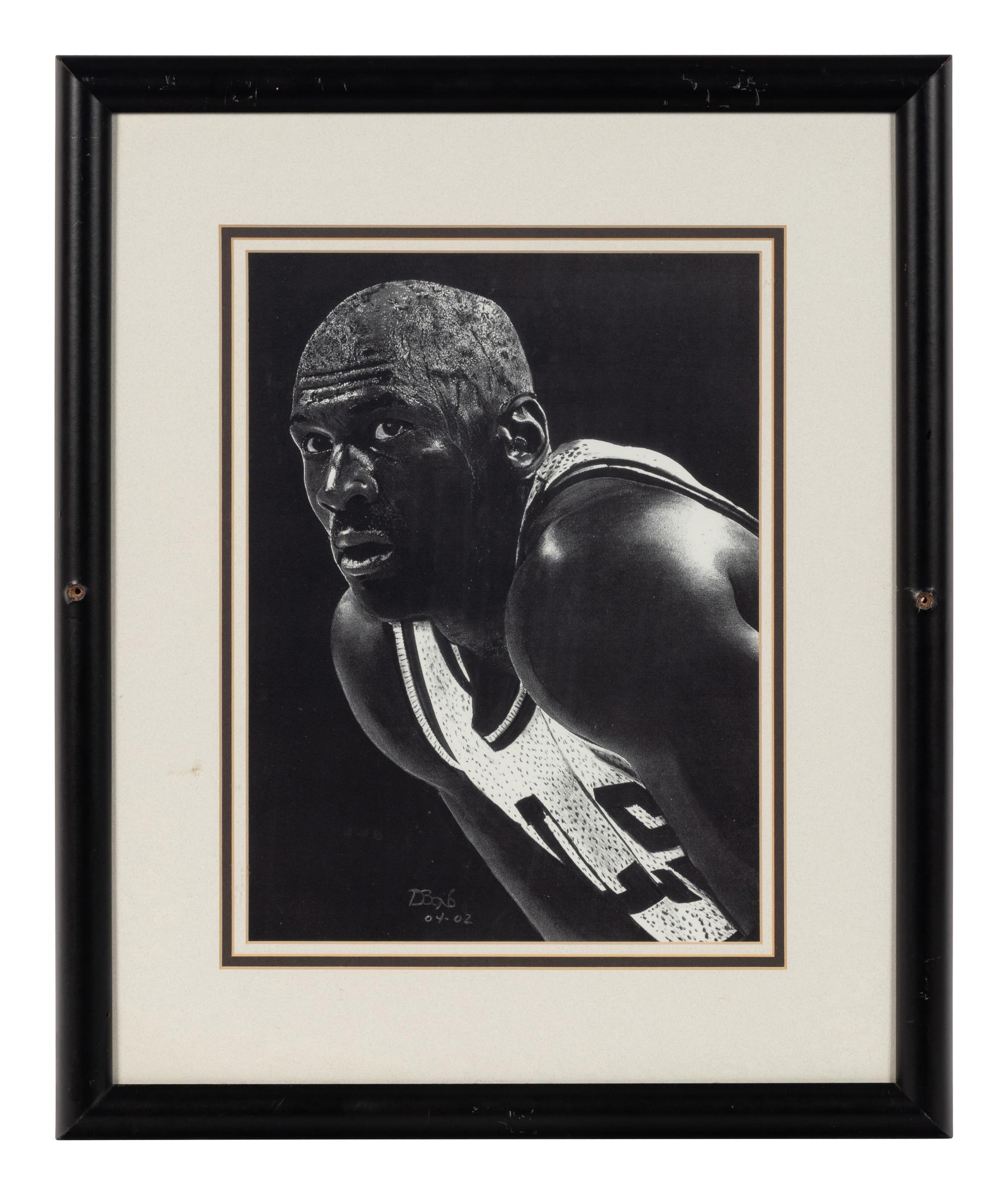 A Group of Five Photographs of Michael Jordan Formerly Displayed at Mike Ditka’s Restaurant