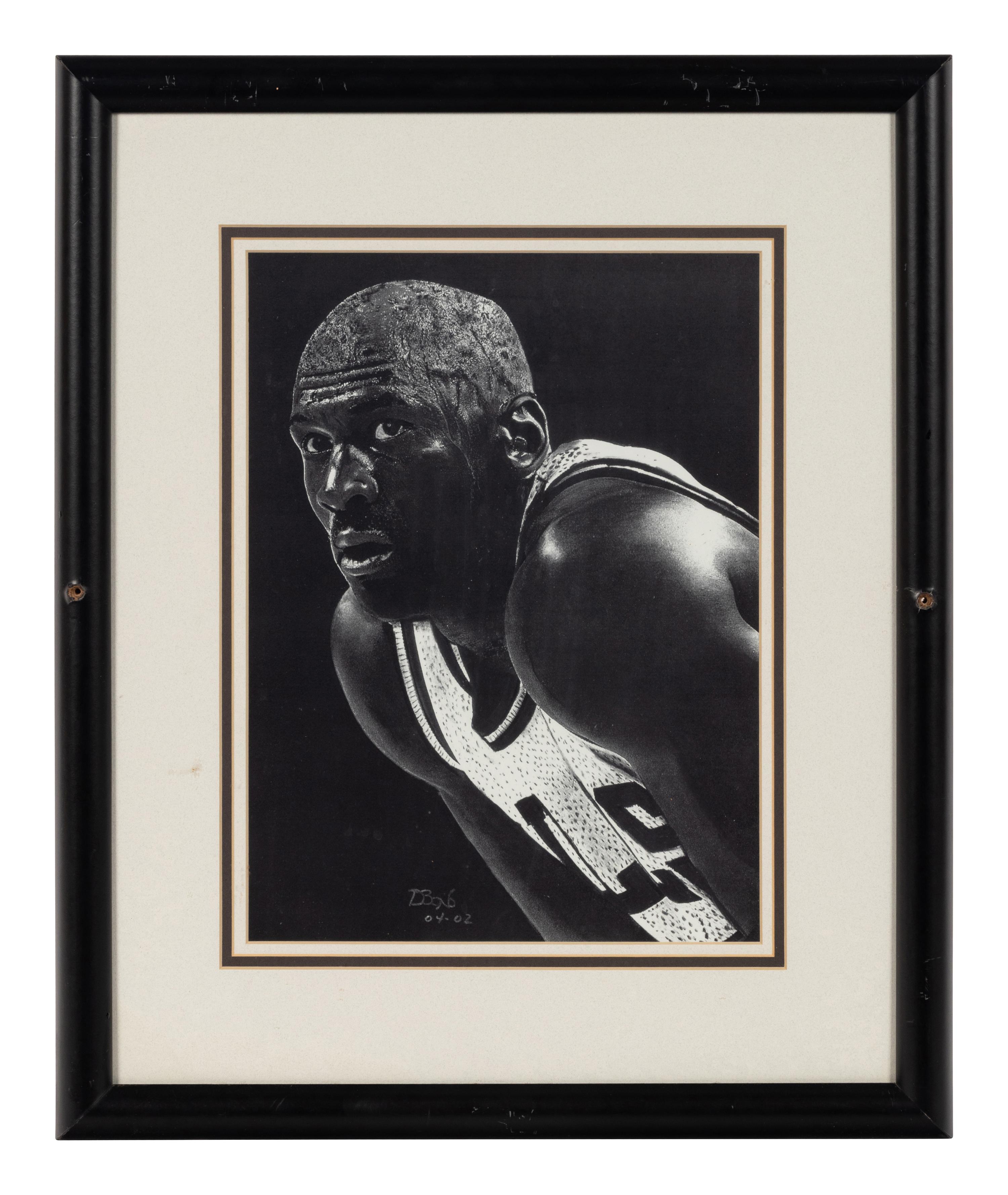 A Group of Five Photographs of Michael Jordan Formerly Displayed at Mike Ditka’s Restaurant