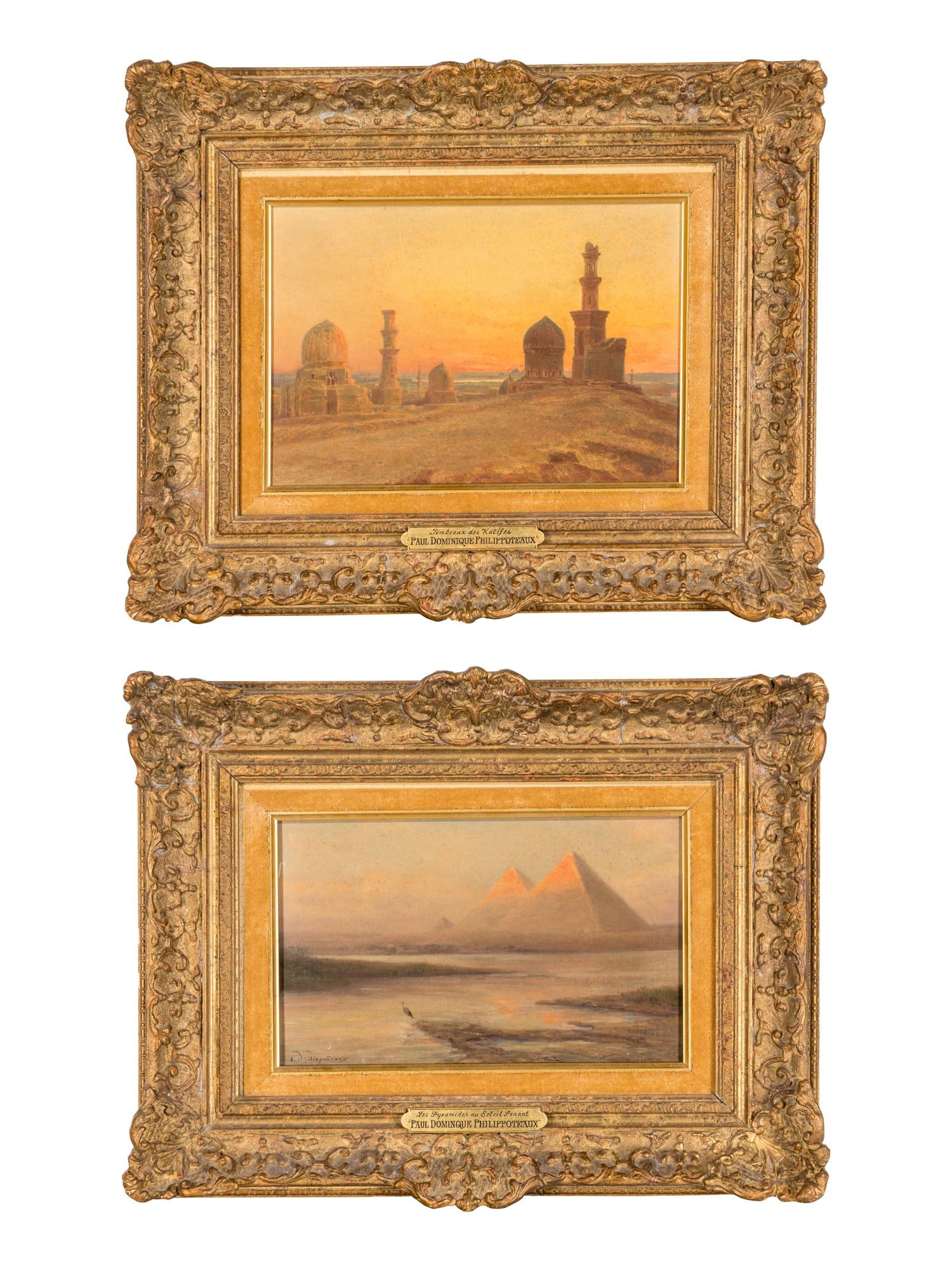 Tombeaux des Kalifes and Les Pyramides à Soleil Levant (a pair of works)
