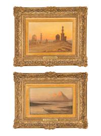 Tombeaux des Kalifes and Les Pyramides à Soleil Levant (a pair of works)