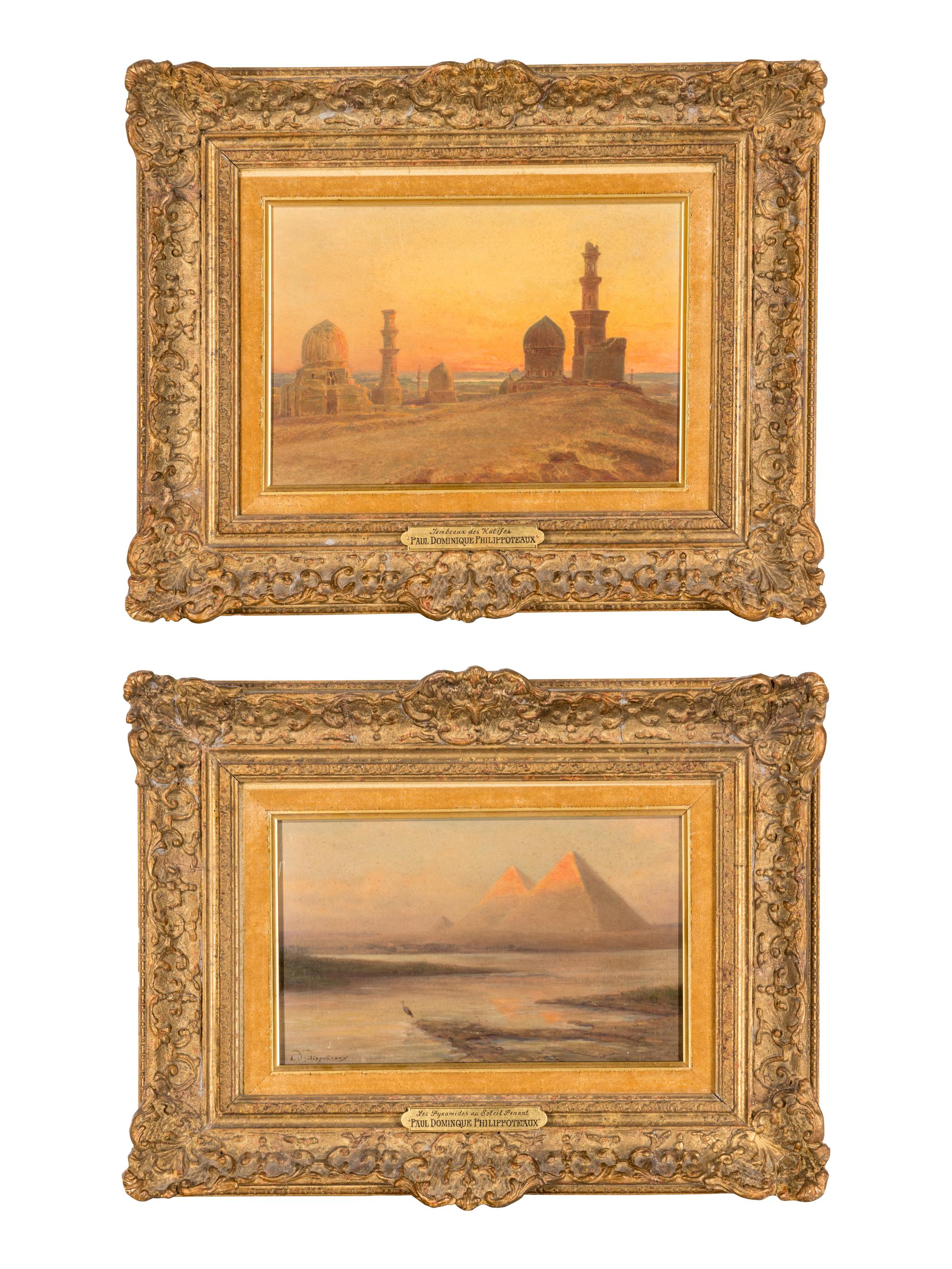 Tombeaux des Kalifes and Les Pyramides à Soleil Levant (a pair of works)