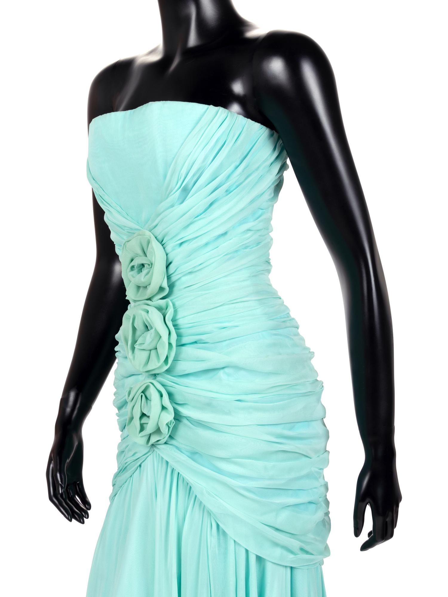 Two Evening Dresses: One Scaasi, One Bonwit Teller, 1980s