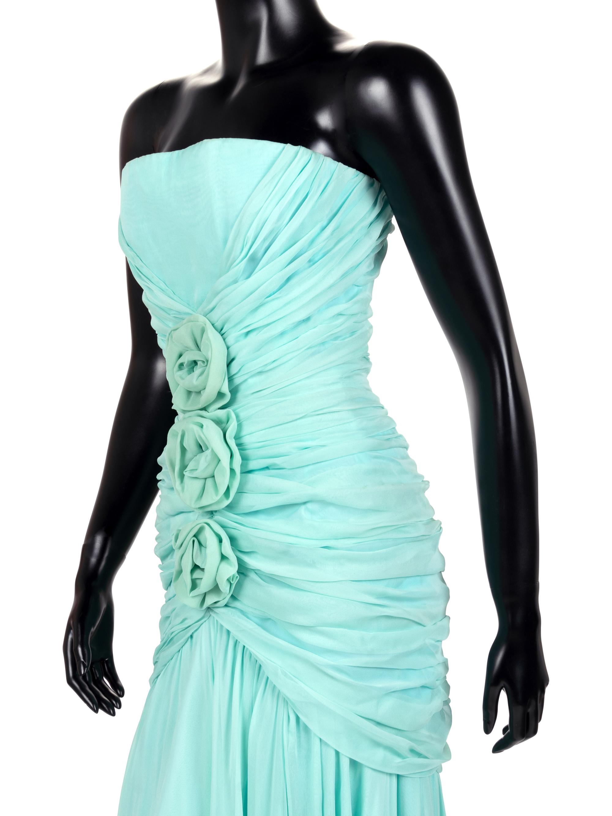 Two Evening Dresses: One Scaasi, One Bonwit Teller, 1980s