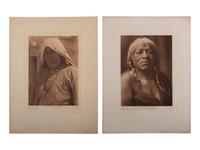 [NATIVE AMERICANS]. CURTIS, Edward S., photographer. A portfolio of 18 volume photogravures of Southwestern and Plains subjects.
