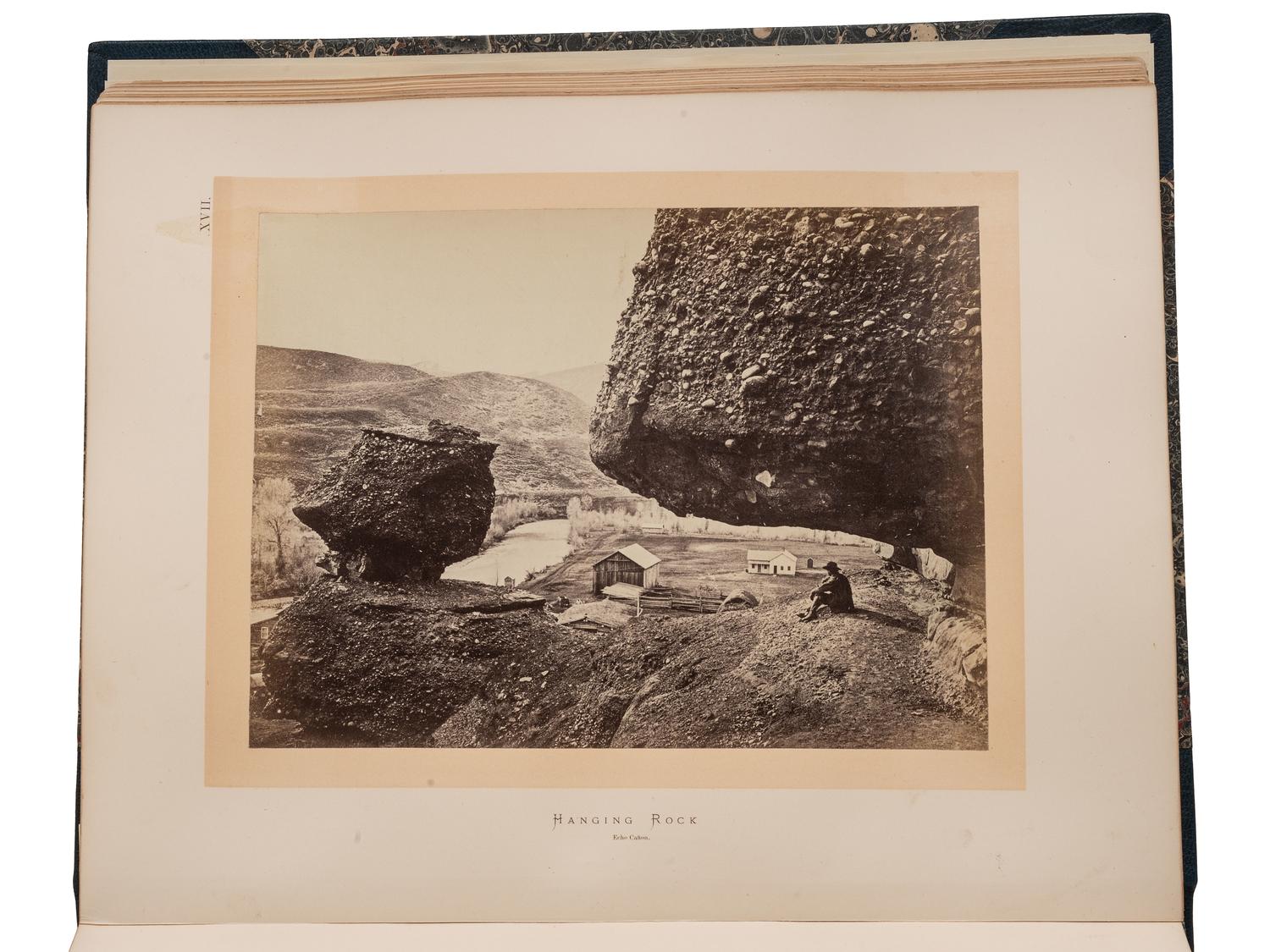 [WESTERN AMERICANA]. HAYDEN, Ferdinand V. (1829-1887). Sun pictures of Rocky Mountain scenery, with a description of the geographical and geological features, and some account of the resources of the Great West. 1870.