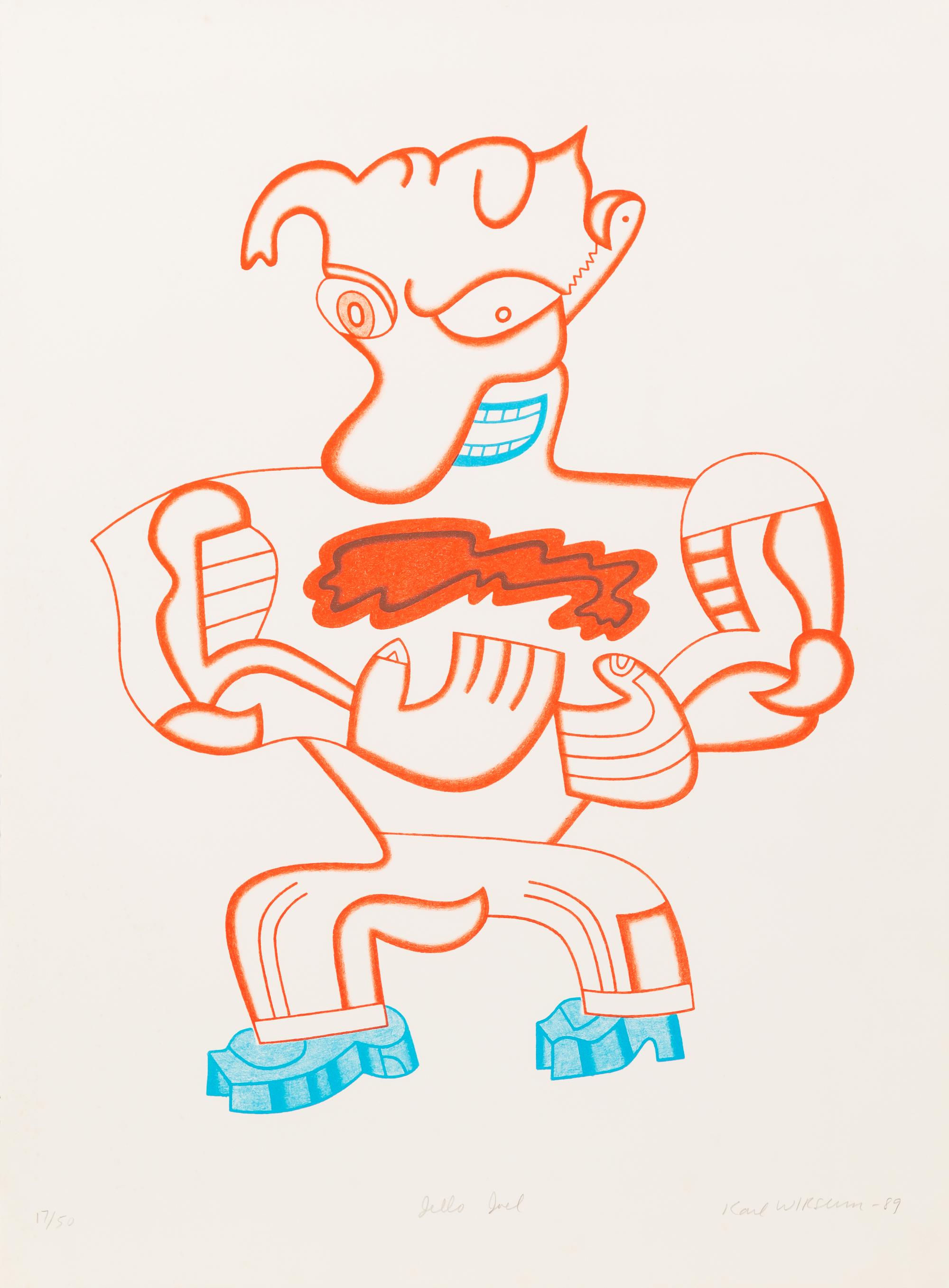 Karl Wirsum, (American, b. 1939), Jello Joel, 1989