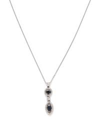 SAPPHIRE AND DIAMOND PENDANT/NECKLACE