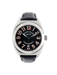 FRANCK MULLER, STAINLESS STEEL LIMITED EDITION REF. 2000 SC P 'TRANSAMERICA' WRISTWATCH