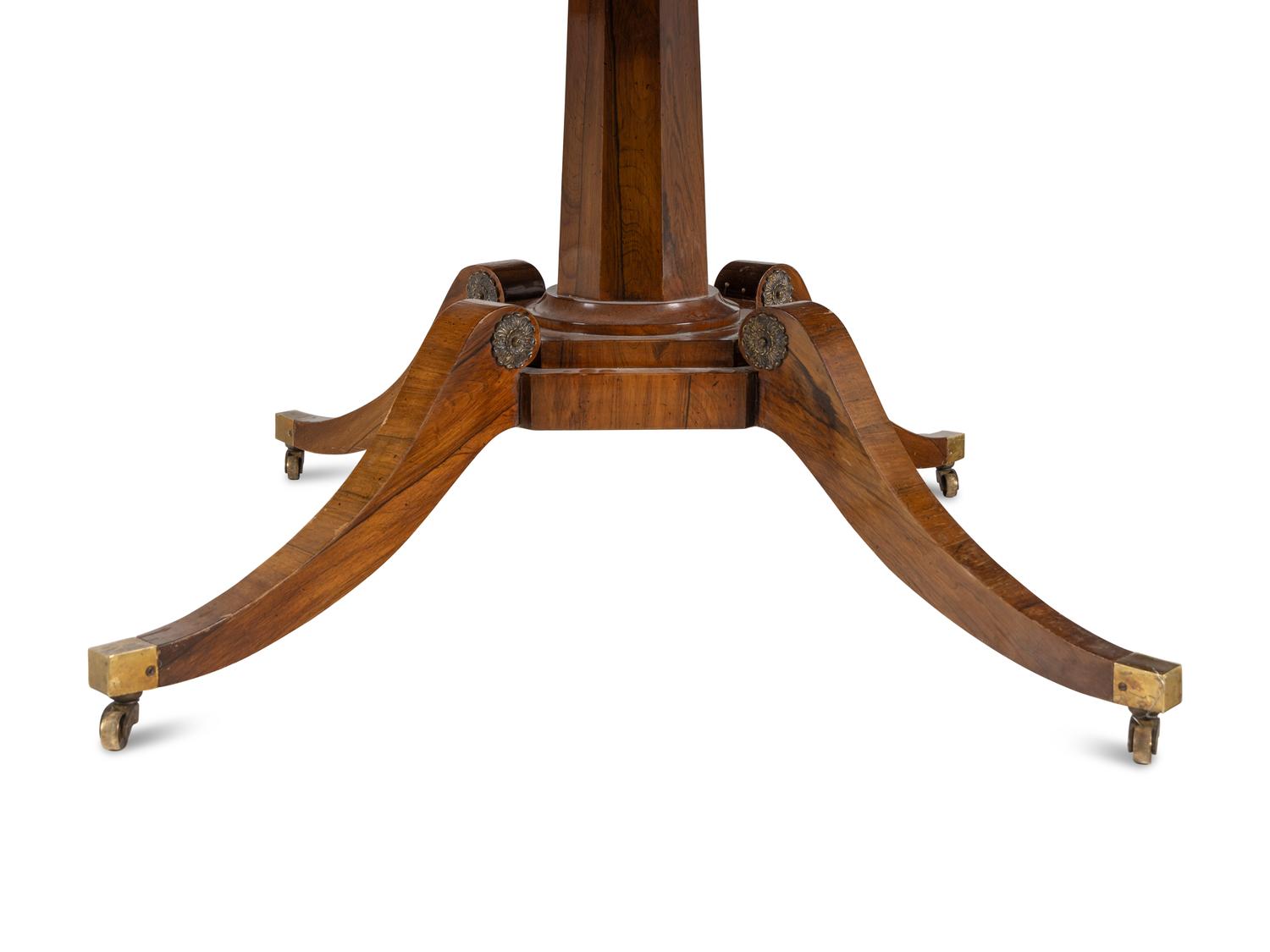 An English Rosewood Extension Dining Table