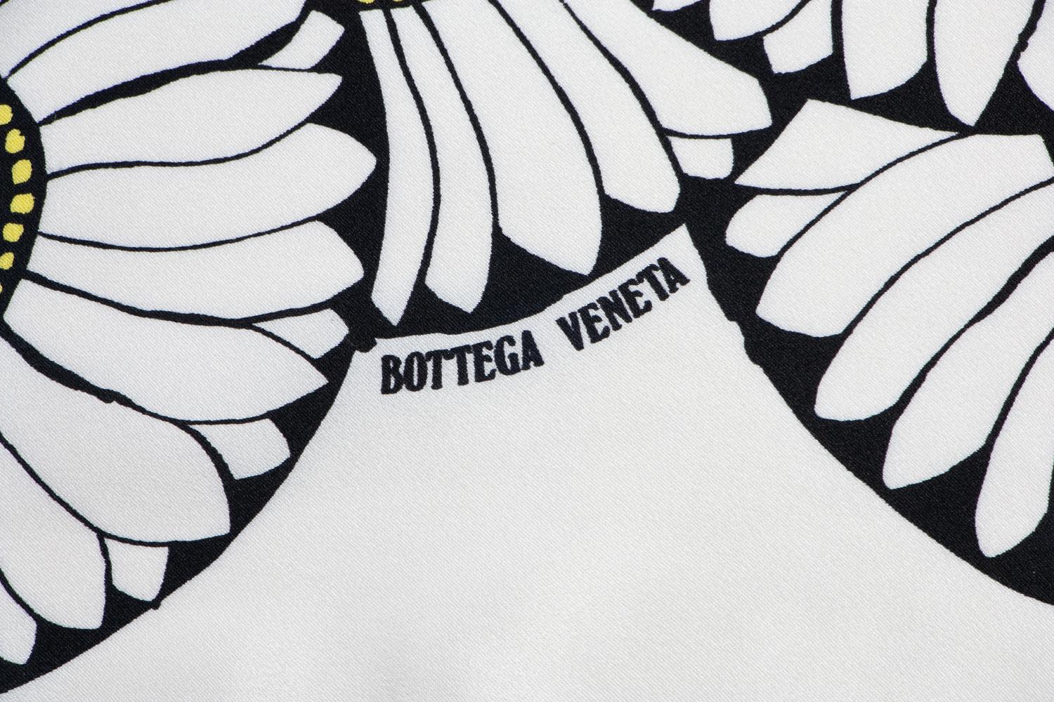 Five Designer Silk Scarves: Two Hermès, Gucci, Bottega Veneta, Pierre Cardin