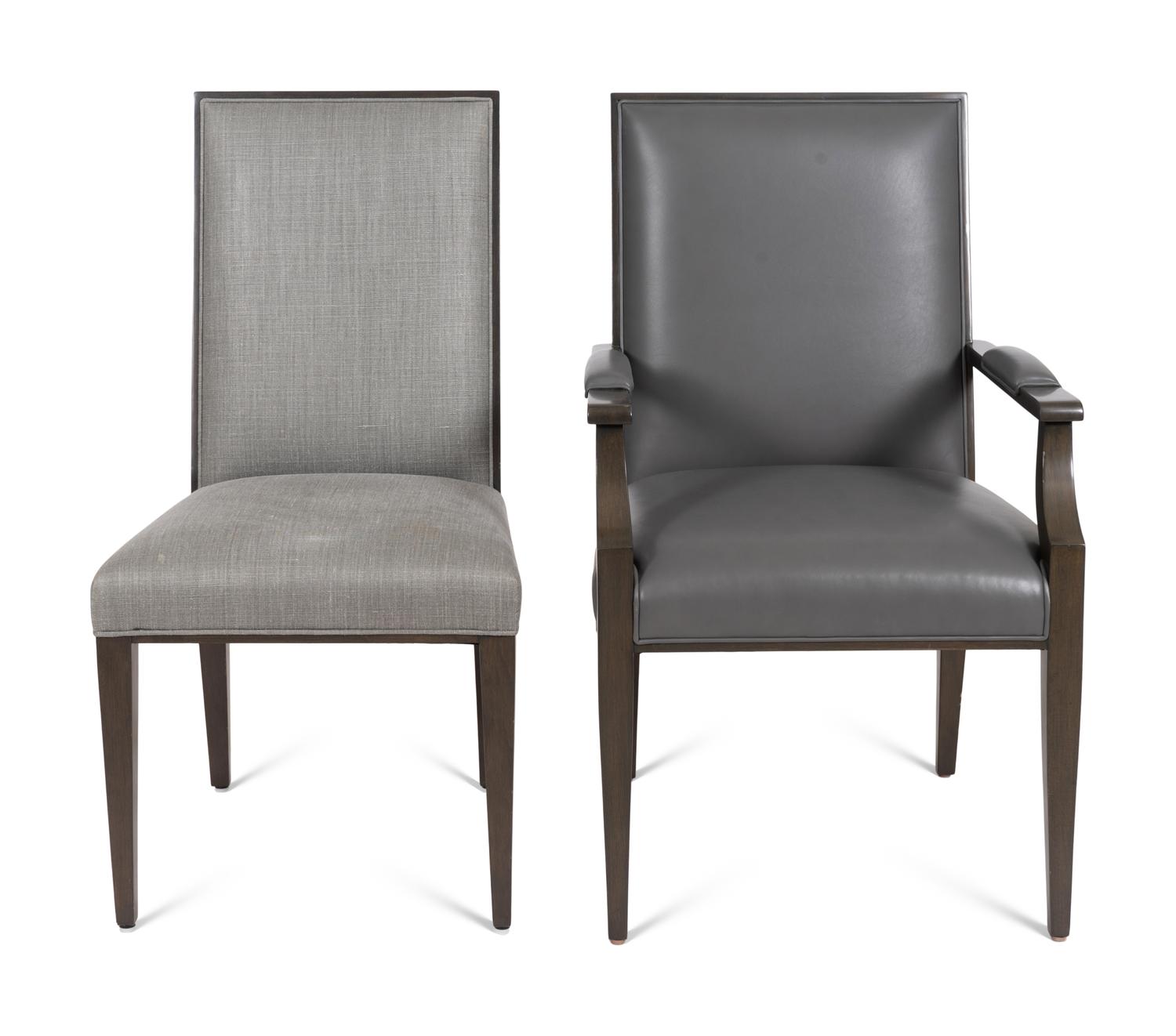 A Set of Ten Artistic Frame Chantiers Dining Chairs