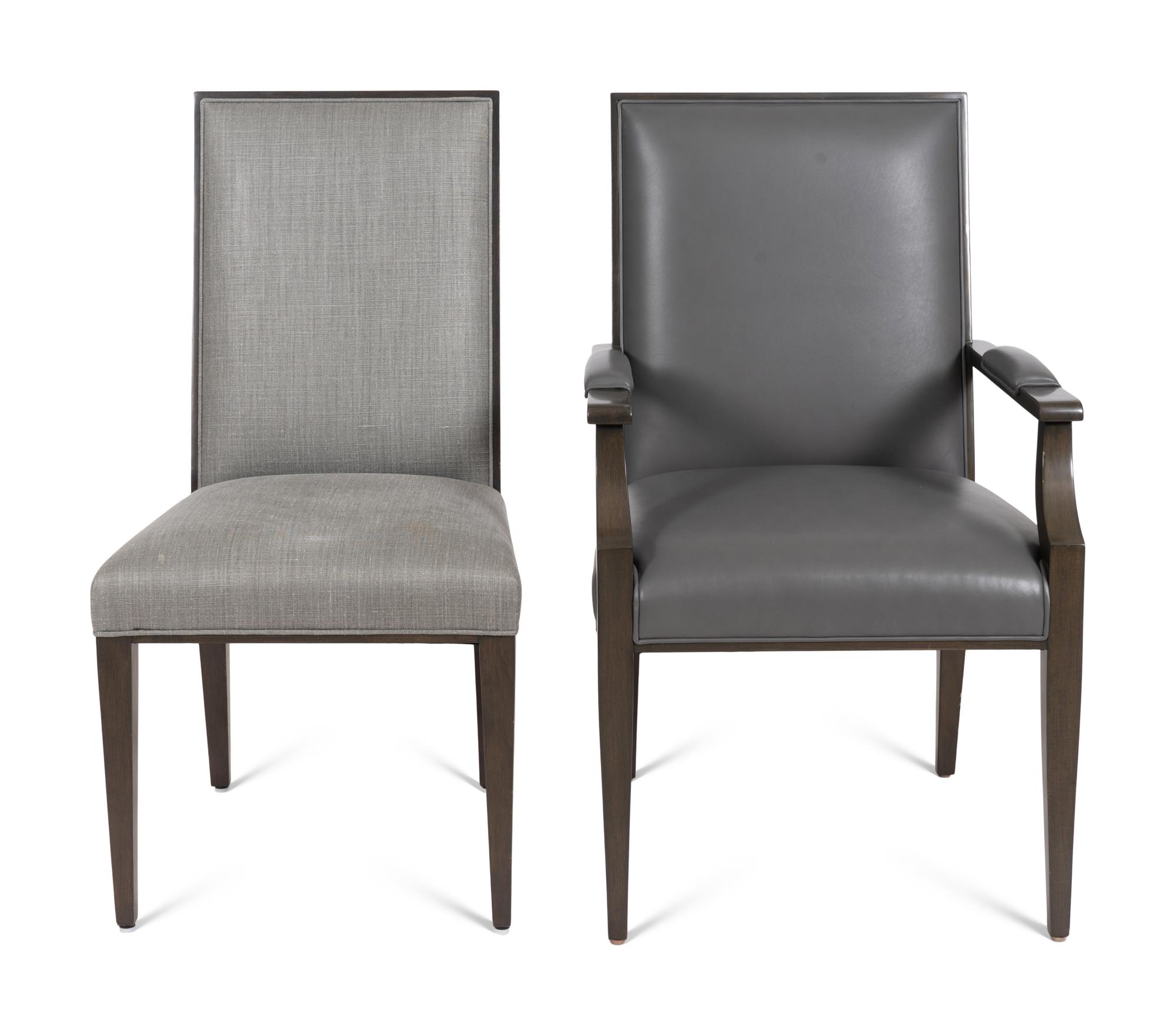 A Set of Ten Artistic Frame Chantiers Dining Chairs