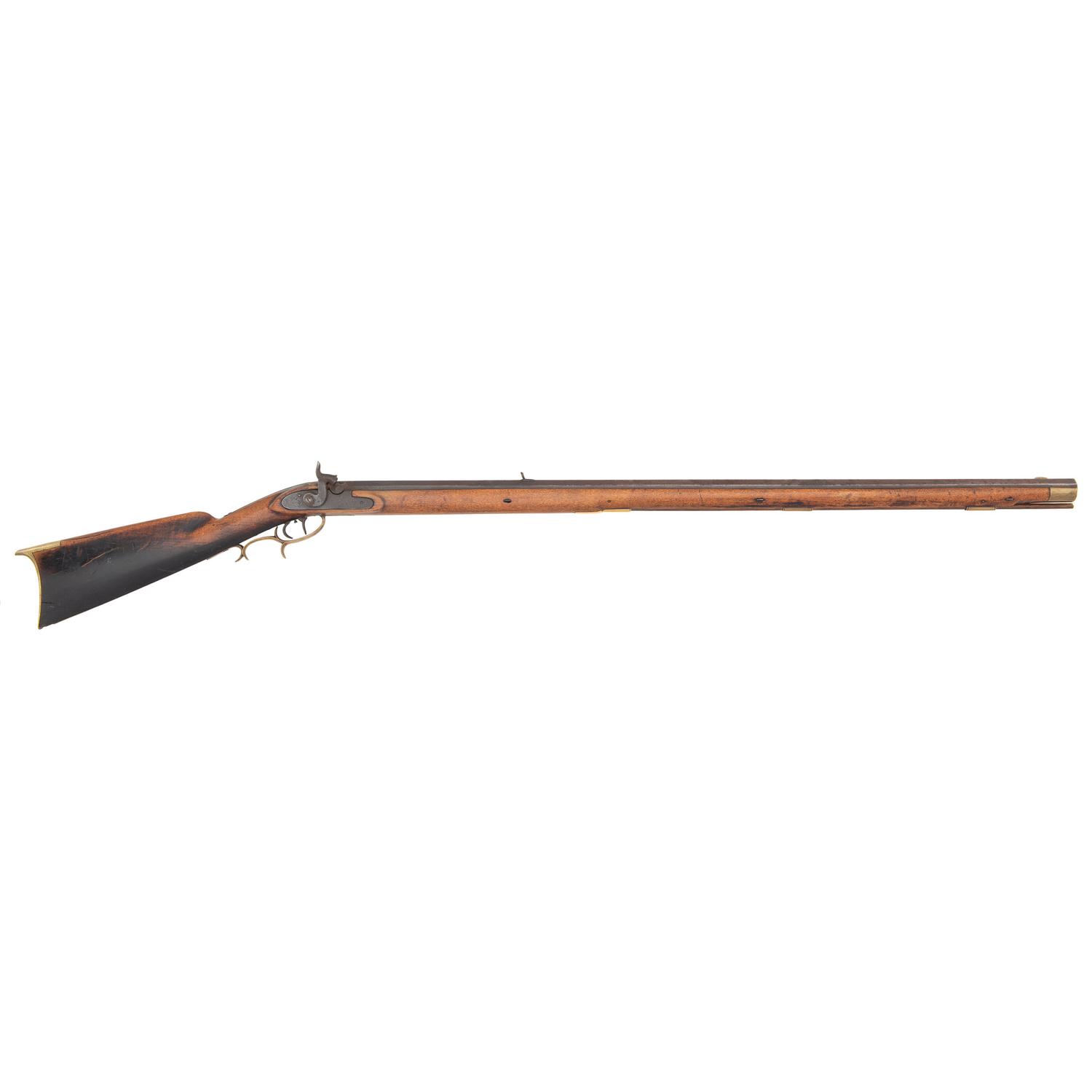 S. Hawken Marked Fullstock Percussion "Plain" Rifle