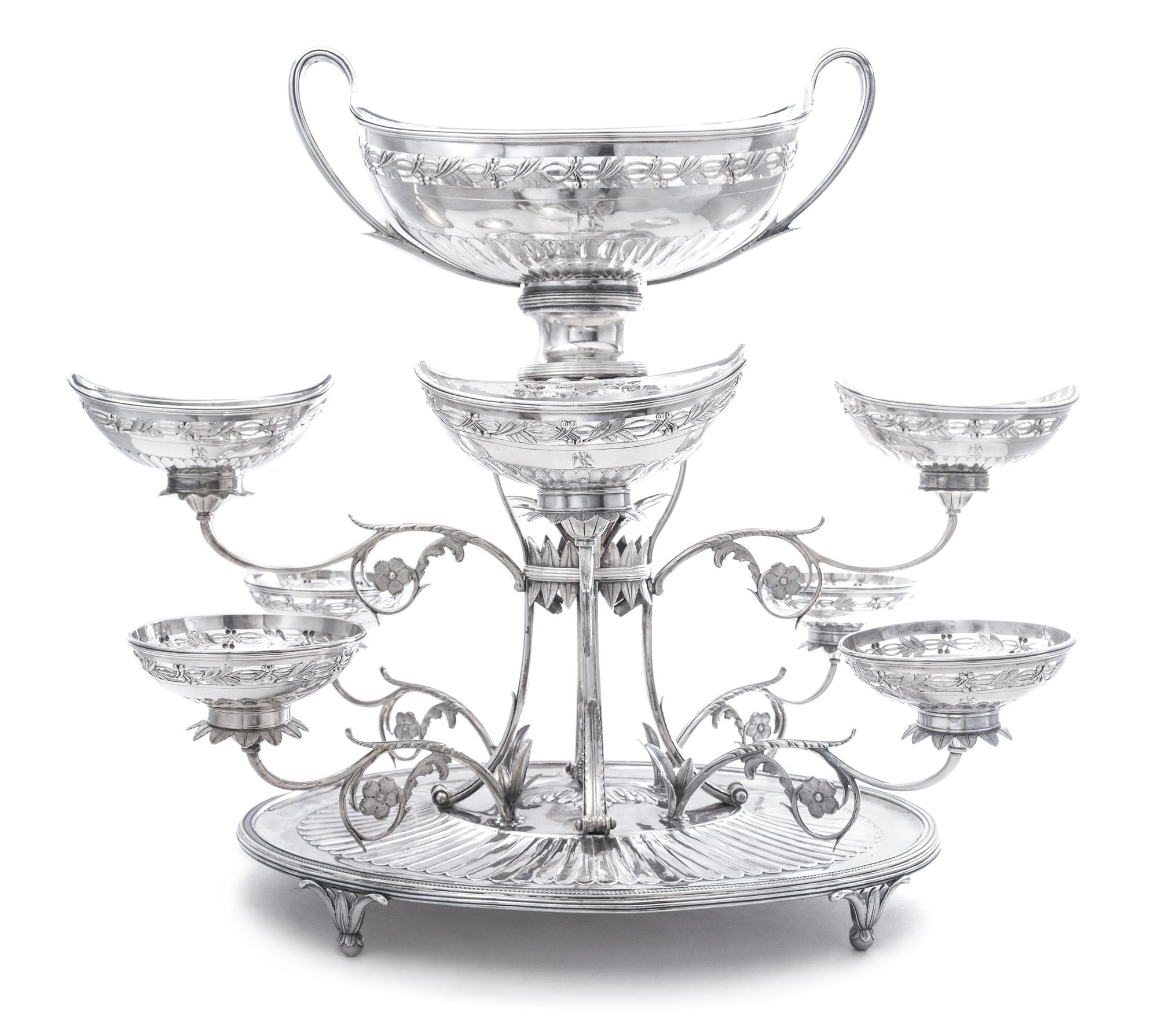 A George III Silver Epergne by Thomas Pitts