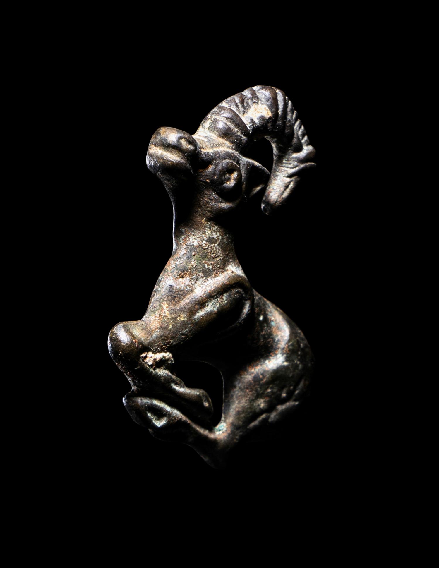 A Luristan Bronze Ibex