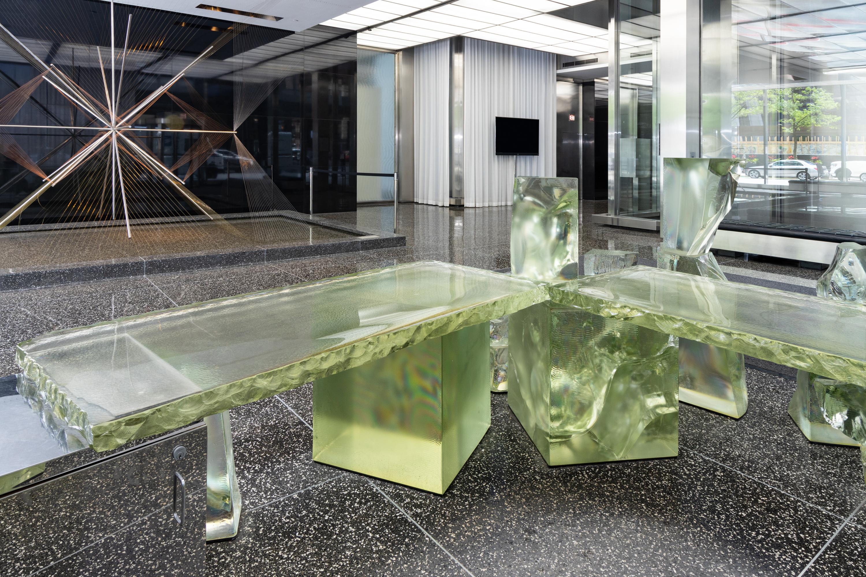 Frank Gehry (American, 1929–2025) — Icehenge Desk from the lobby of the Inland Steel Building