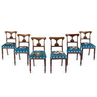 A Set of Six Regency Rosewood Side Chairs