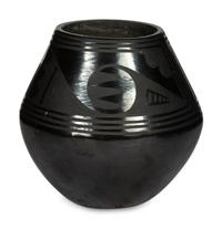 Blackware Pottery Jar, 1923-1925