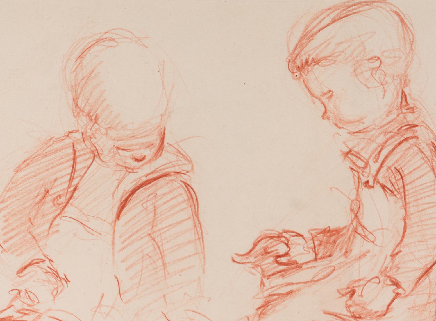 Sketch (Two Children Playing)