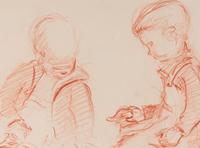Sketch (Two Children Playing)