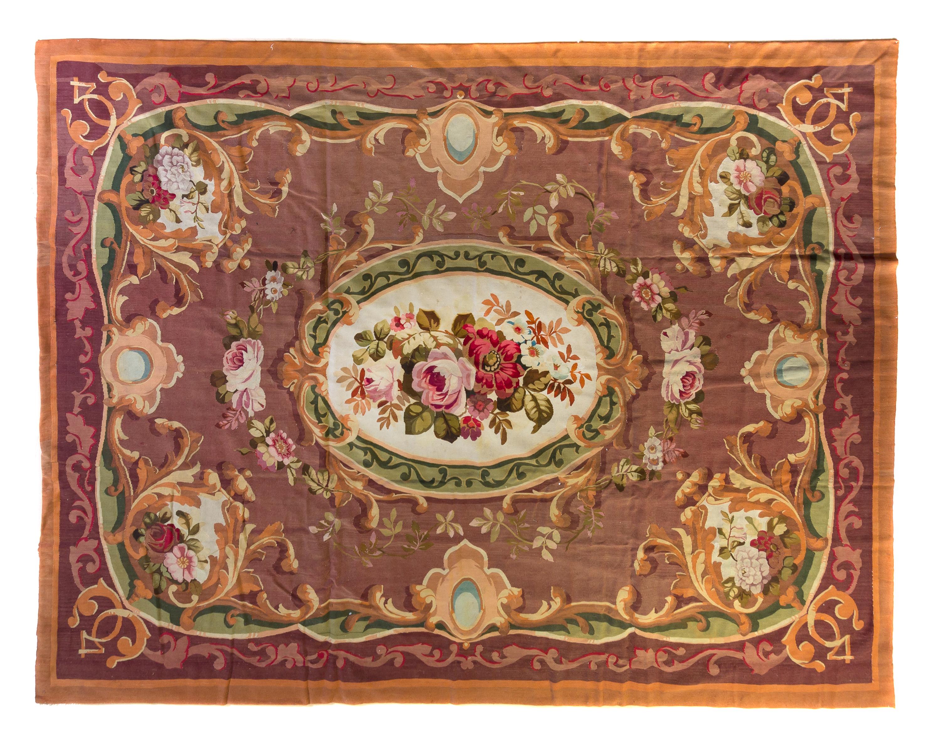 An Aubusson Wool Tapestry, 19TH CENTURY, 11 feet x 7 feet 7 inches. — 19TH CENTURY,