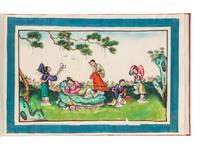 10 Chinese Export Pith Paintings