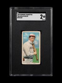 A 1909 T206 Piedmont Cigarettes Willie Keller With Bat, Baseball Card (SGC 2 GOOD)