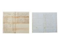 [ENSLAVEMENT & ABOLITION]. 2 documents from Madison County, KY, referencing enslaved persons. 1850s.
